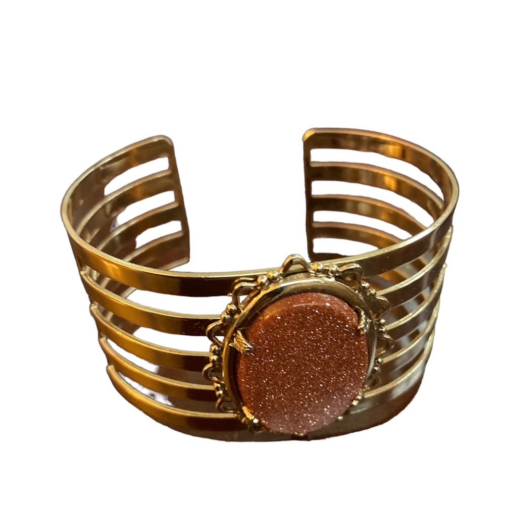 Vintage gold cuff bracelet